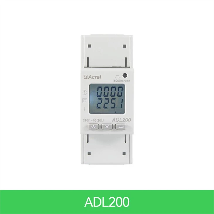 Enkeltfaset din jernbane Kwh Meter
