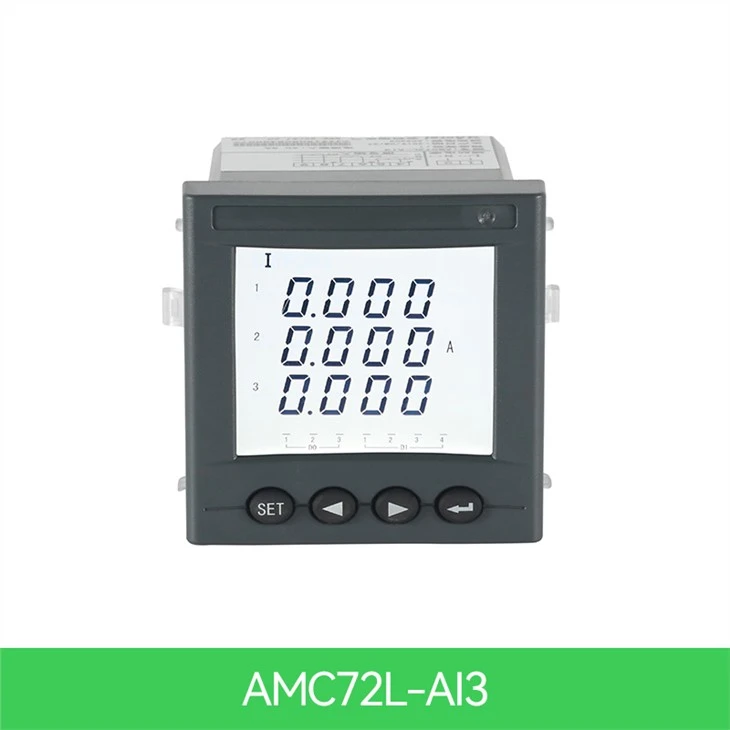 Trefaset amperemeter